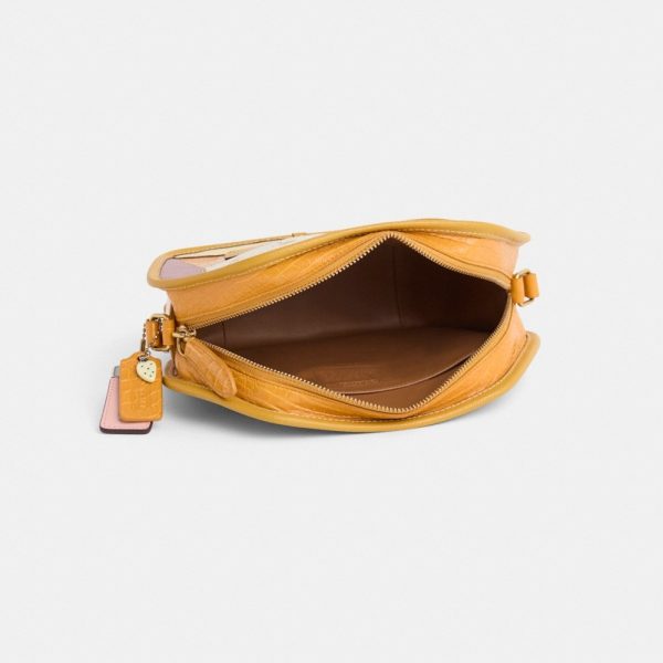 Coach Custom Zip Geometric Pouch In Alligator - Preorder