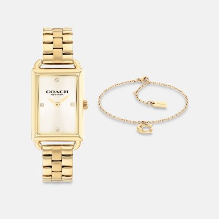 Coach Outlet Liz Watch Gift Set, 30MM X 22MM - Preorder — Brass