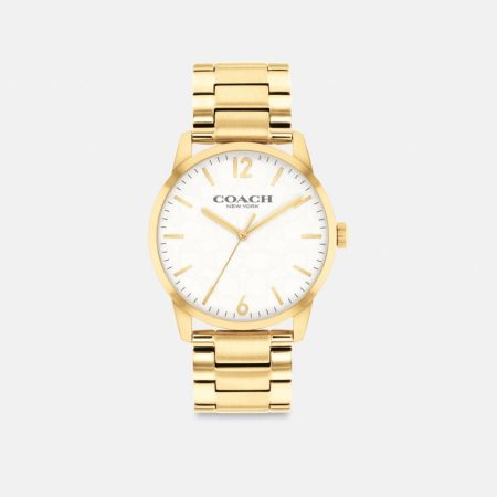Coach Outlet Keane Watch, 39MM - Preorder — Brass