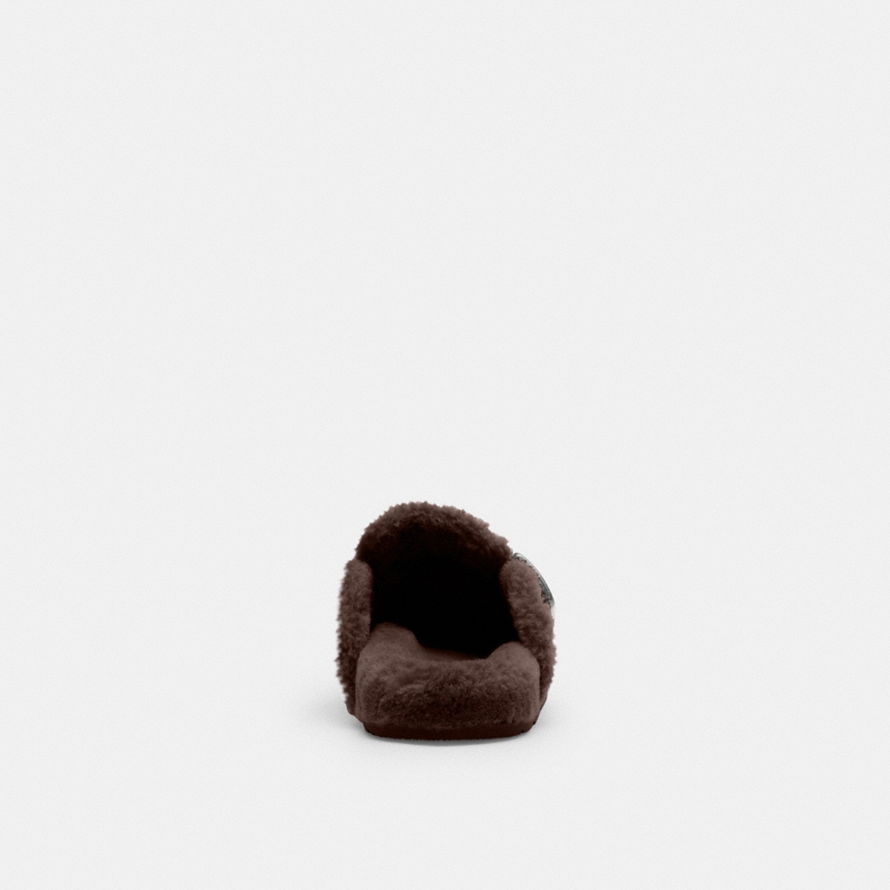 Coach Outlet Buckle Clog In Signature Suede - Preorder