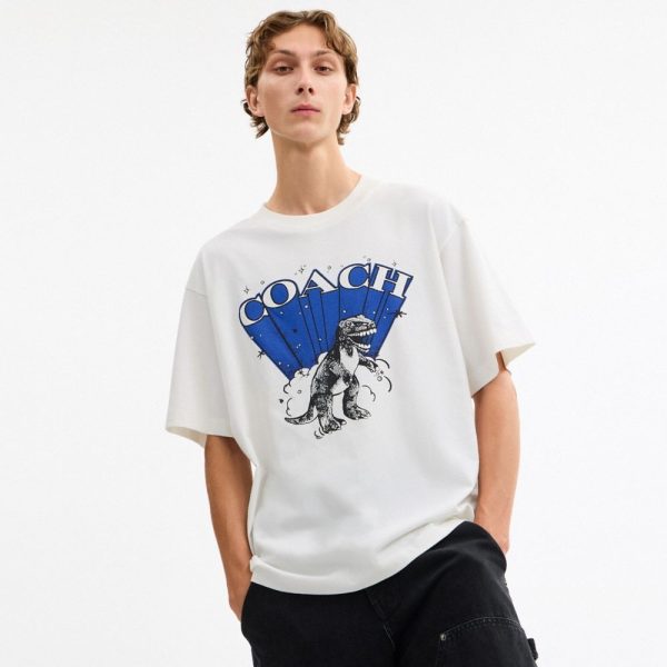 Coach Outlet T-Rex Relaxed T-Shirt In Organic Cotton - Preorder