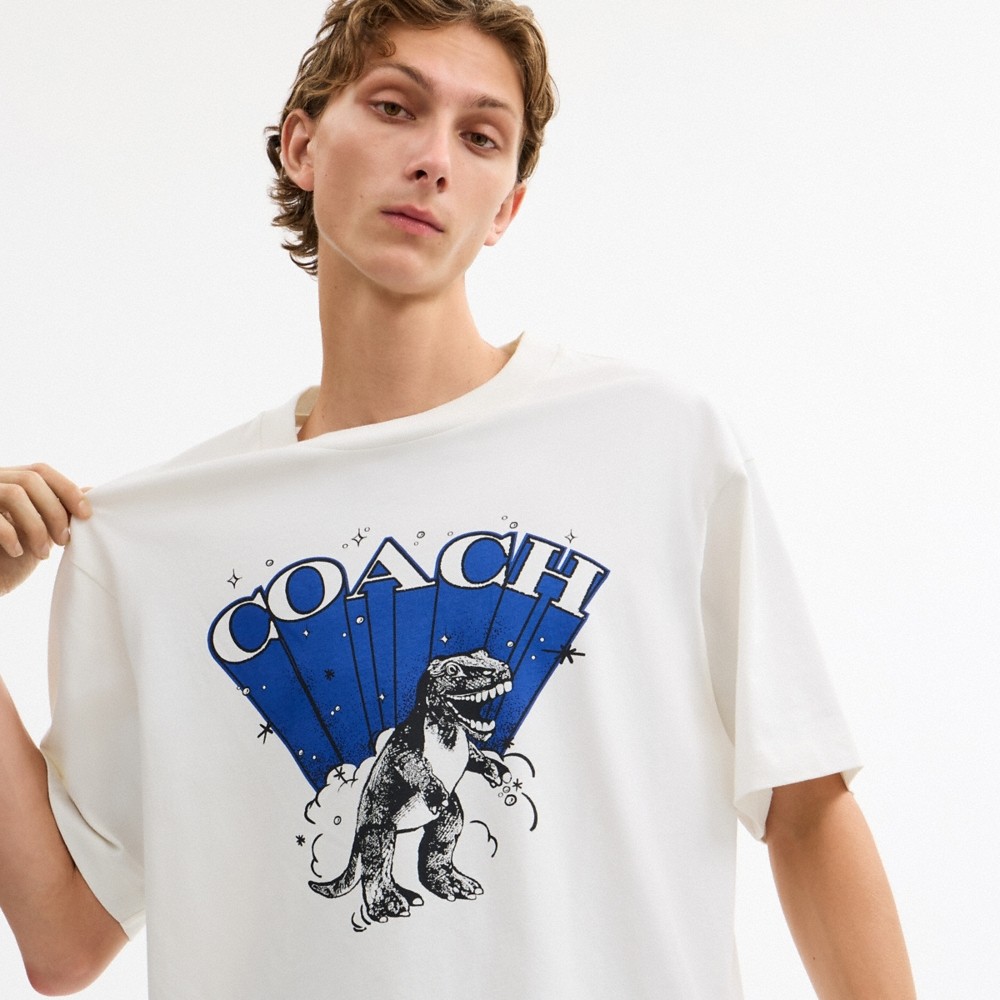 Coach Outlet T-Rex Relaxed T-Shirt In Organic Cotton - Preorder
