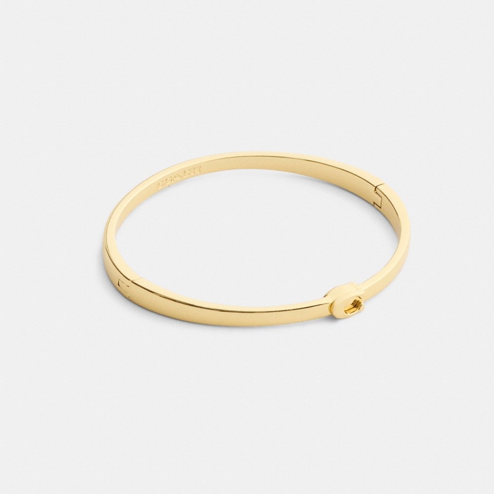Coach Outlet Thin Signature Hinged Bangle - Preorder