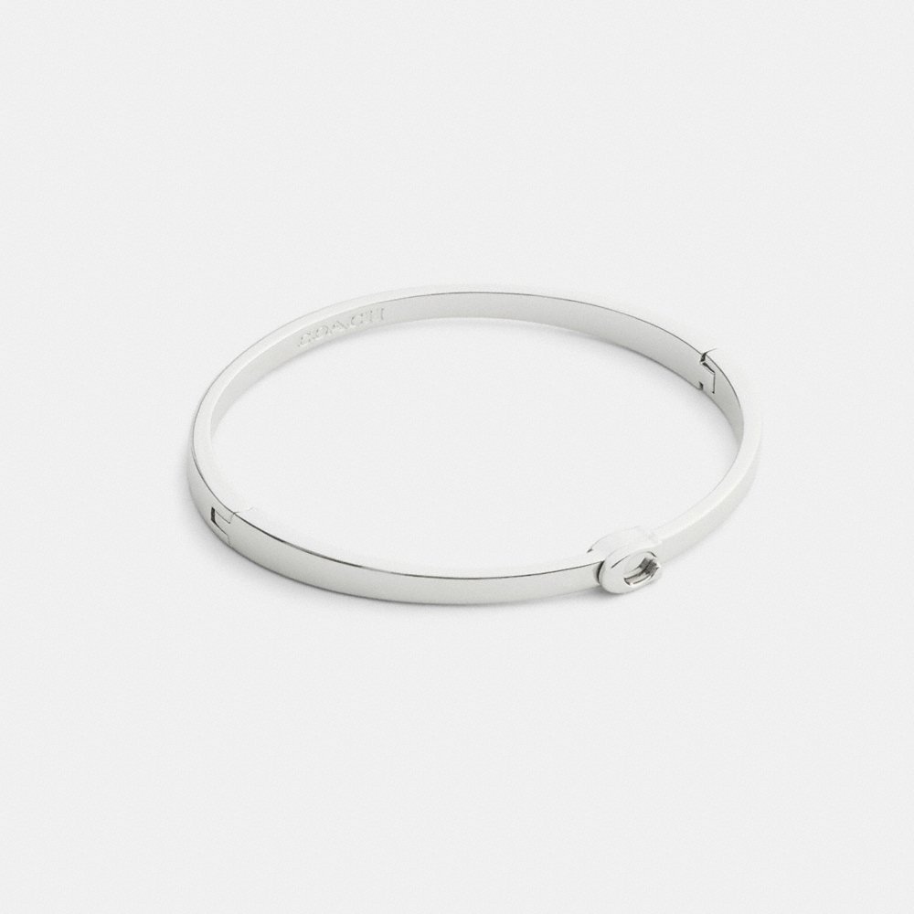 Coach Outlet Thin Signature Hinged Bangle - Preorder