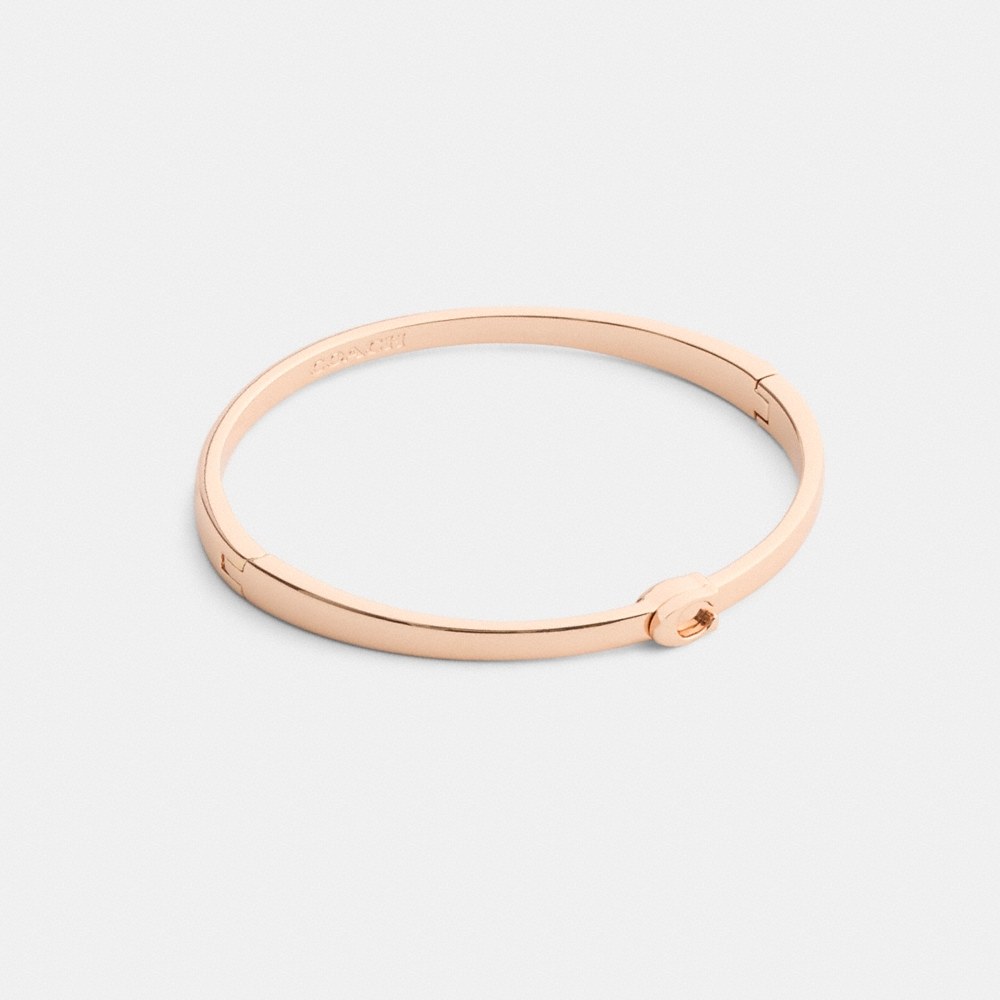 Coach Outlet Thin Signature Hinged Bangle - Preorder