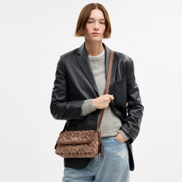 Coach Outlet Etta Small Flap Shoulder Bag In Signature Chenille - Preorder