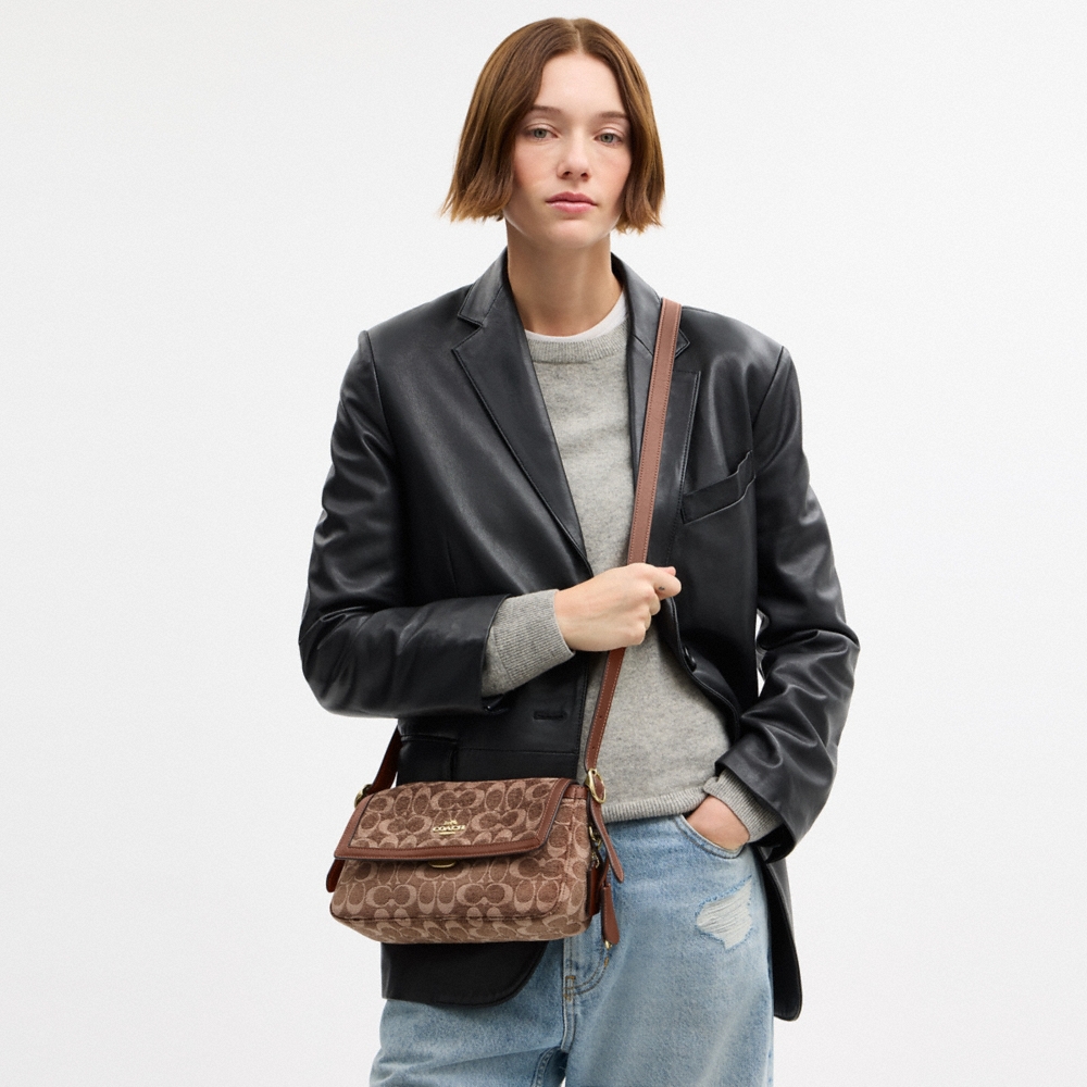 Coach Outlet Etta Small Flap Shoulder Bag In Signature Chenille - Preorder