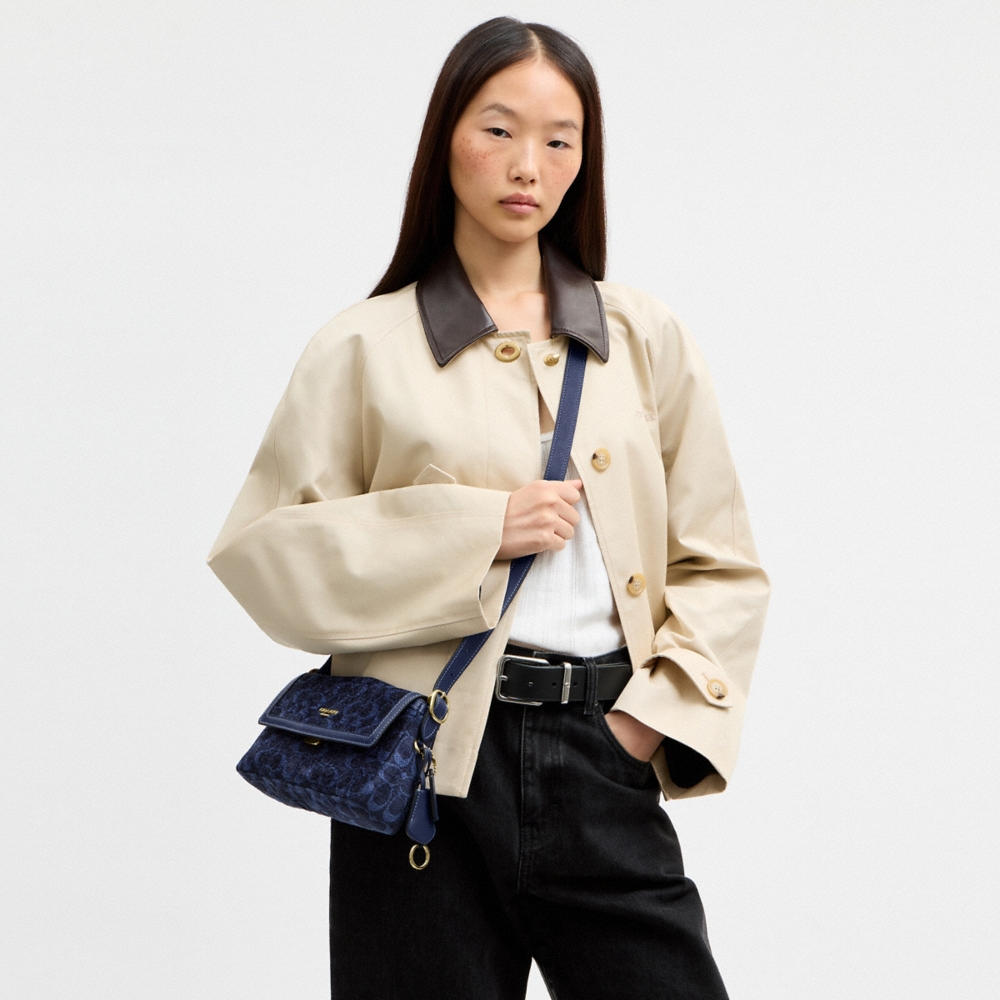 Coach Outlet Etta Small Flap Shoulder Bag In Signature Chenille - Preorder