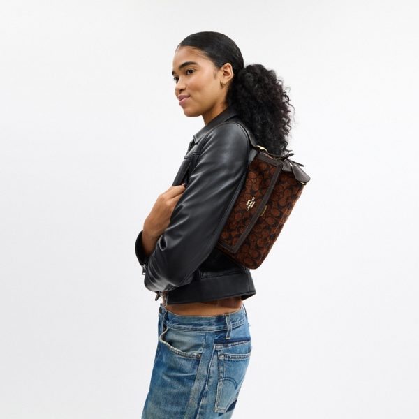 Coach Outlet Etta Small Flap Shoulder Bag In Signature Chenille - Preorder