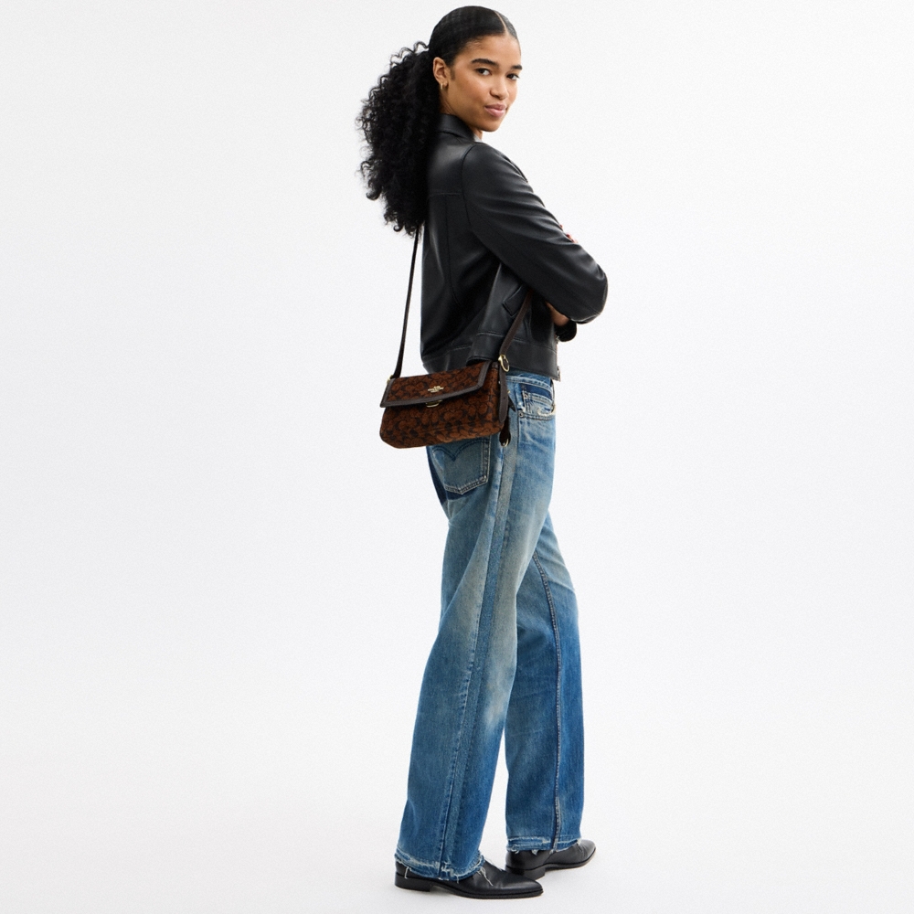 Coach Outlet Etta Small Flap Shoulder Bag In Signature Chenille - Preorder