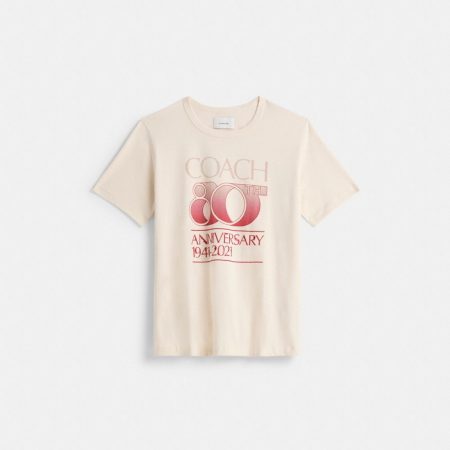 Coach Restored Coach 80 Th Anniversary T-Shirt - Preorder — Antique White