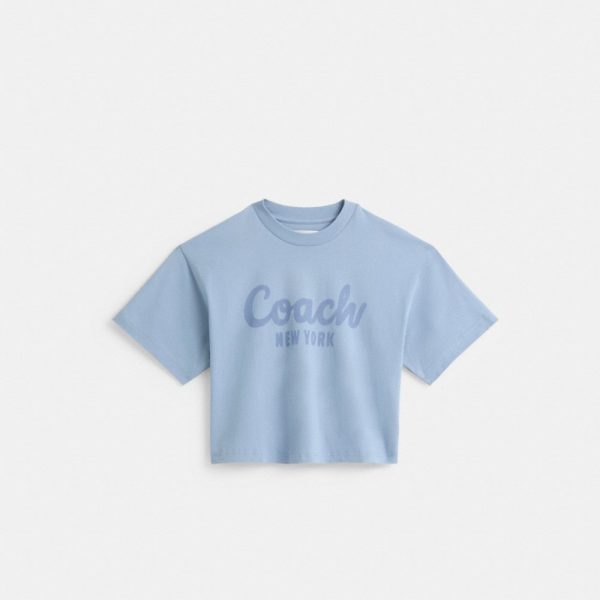 Coach Restored Cursive Signature Cropped T-Shirt - Preorder