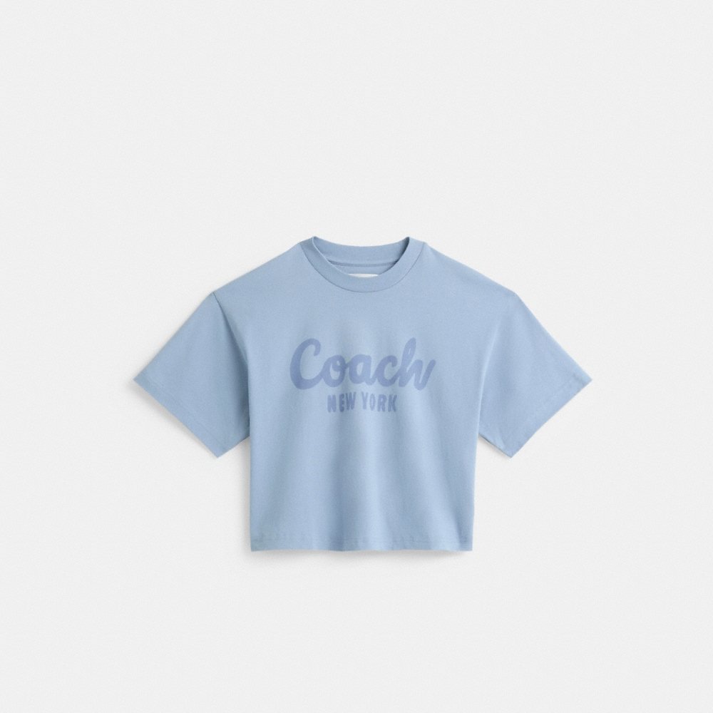 Coach Restored Cursive Signature Cropped T-Shirt - Preorder