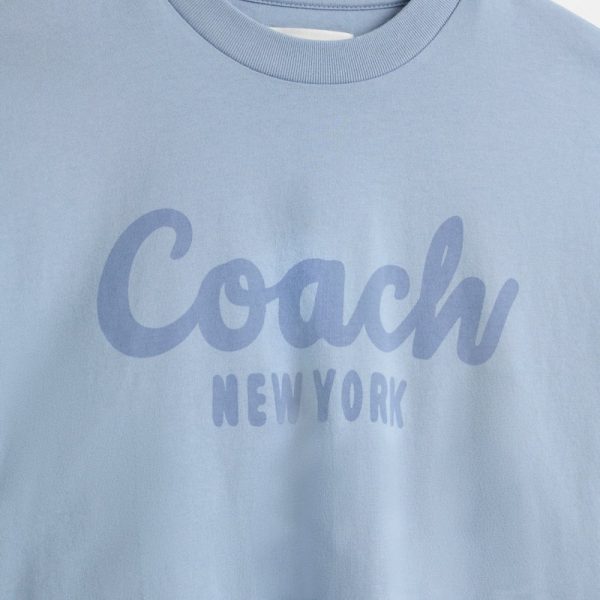 Coach Restored Cursive Signature Cropped T-Shirt - Preorder