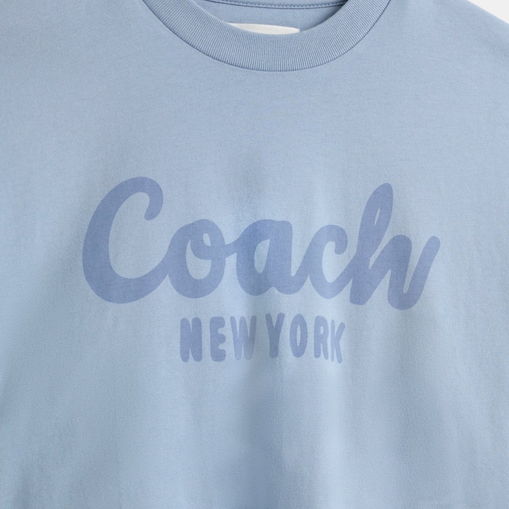 Coach Restored Cursive Signature Cropped T-Shirt - Preorder