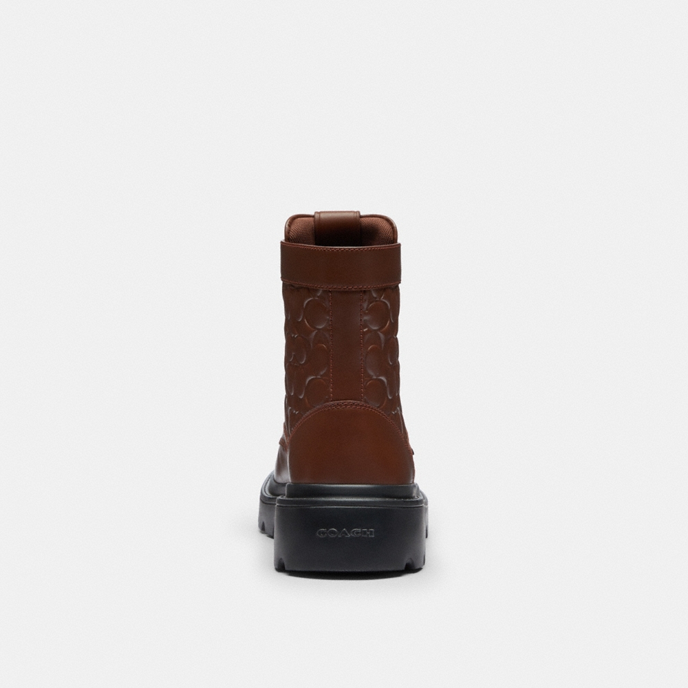 Coach Outlet Combat Boot In Signature Leather - Preorder