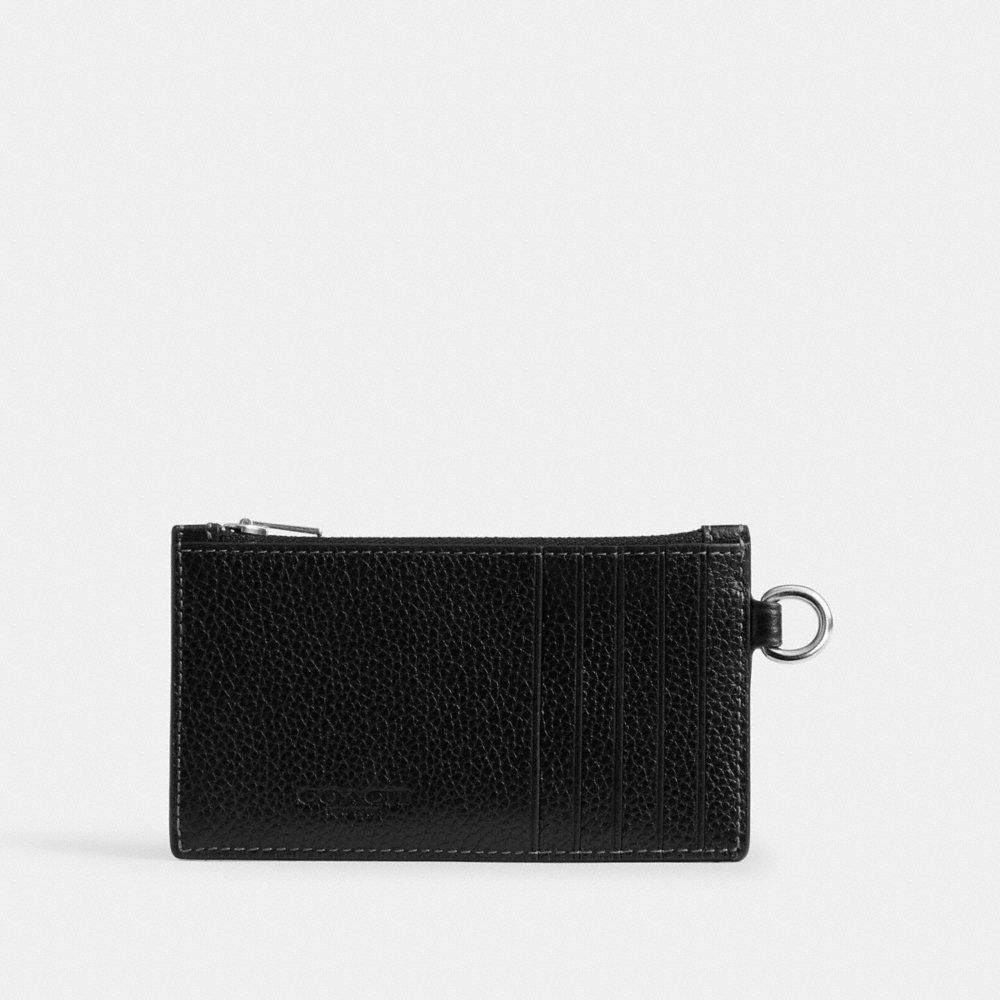 Coach Zip Card Case With Chain - Preorder