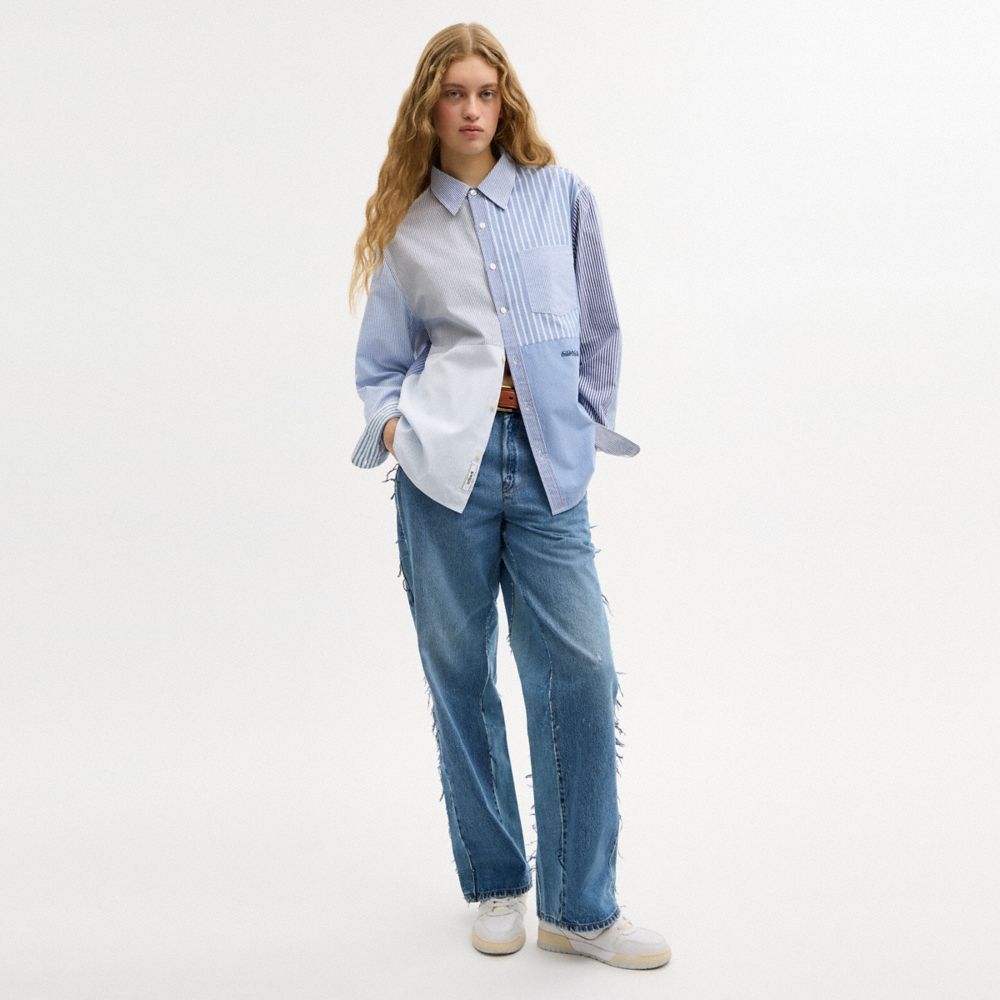 Coach Repurposed Cotton Patchwork Oxford Shirt - Preorder