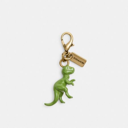Coach DIY Dinosaur Charm - Preorder — Brass/Green