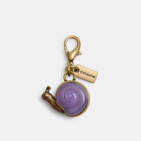 Coach DIY Snail Charm - Preorder — Brass/Purple Multi