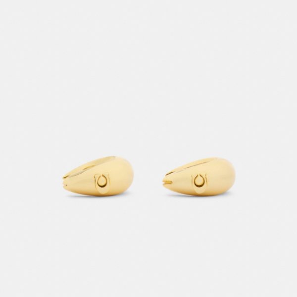 Coach Outlet Signature Thick Hoop Earrings - Preorder