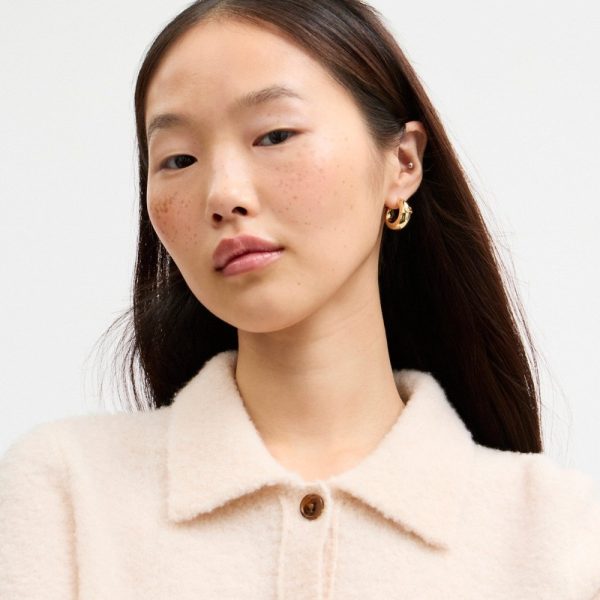 Coach Outlet Signature Thick Hoop Earrings - Preorder