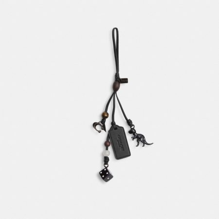 Coach Outlet Heritage Bag Charm - Preorder — Black