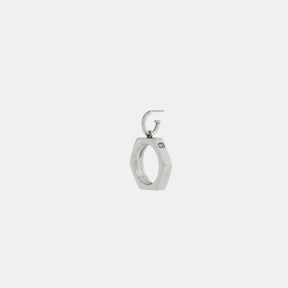 Coach Hex Nut Single Earring - Preorder