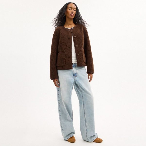 Coach Outlet Short Sherpa Cardi Jacket - Preorder