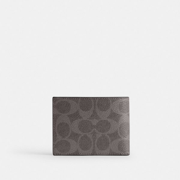 Coach Slim Billfold Wallet In Signature Canvas - Preorder