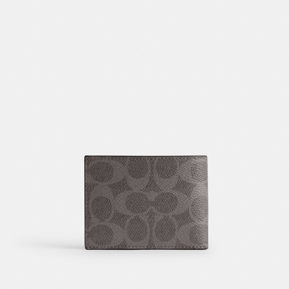 Coach Slim Billfold Wallet In Signature Canvas - Preorder