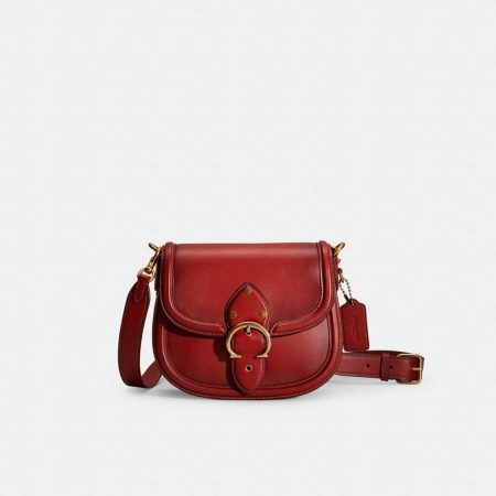 Coach Restored Beat Saddle Bag - Preorder — Brass/Red Sand