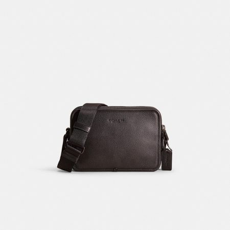 Coach Restored Charter Crossbody 24 - Preorder — Pewter/Black