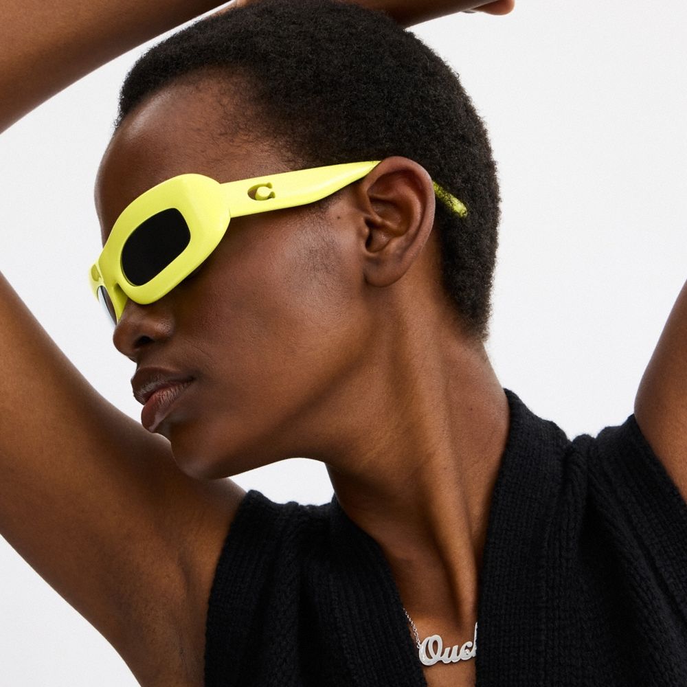Coach Outlet Chunky Narrow Rectangle Sunglasses - Preorder