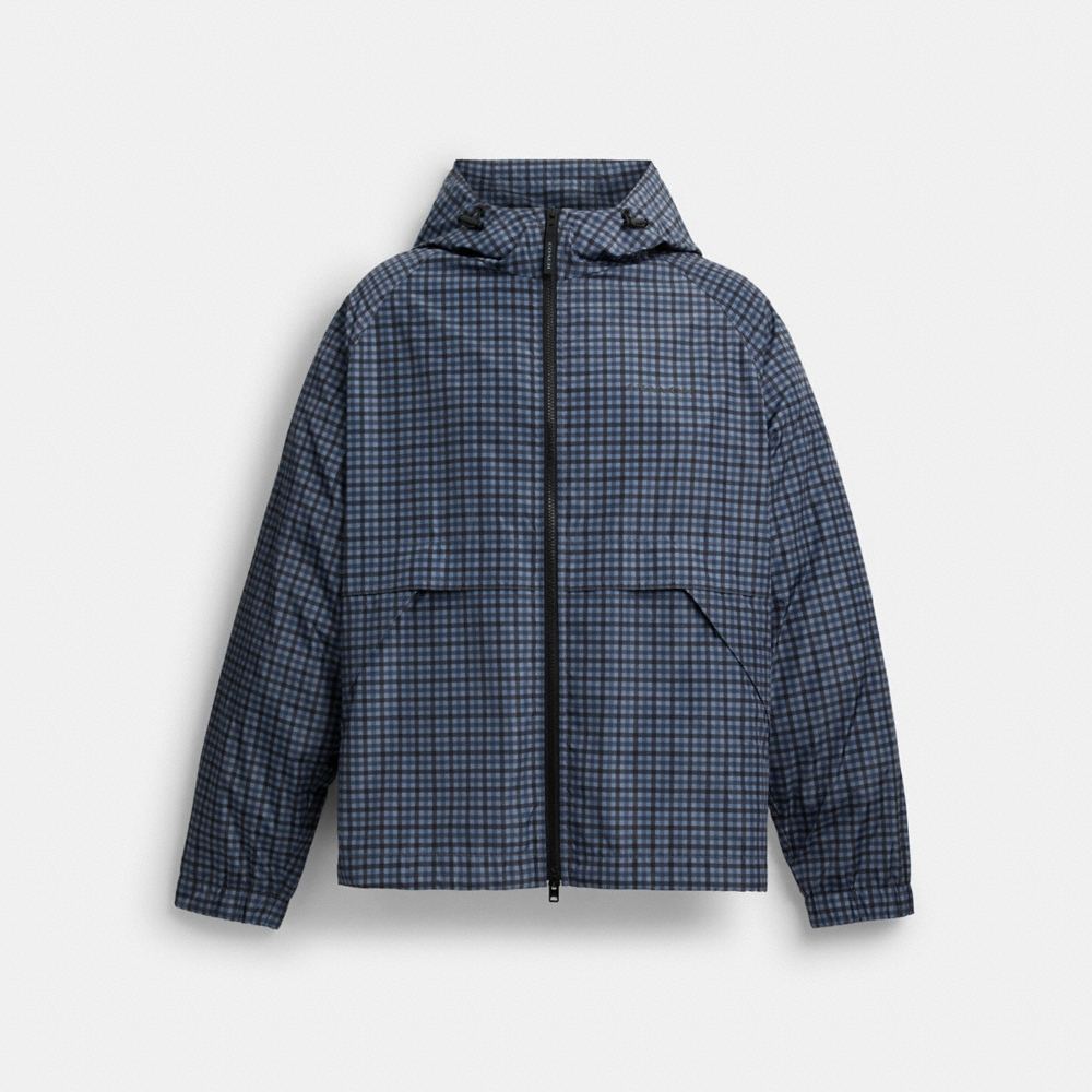 Coach Outlet Plaid Windbreaker In Recycled Polyester - Preorder