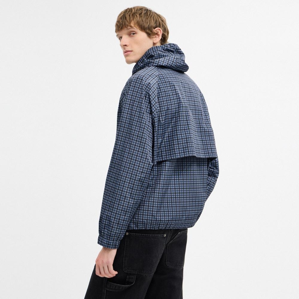 Coach Outlet Plaid Windbreaker In Recycled Polyester - Preorder