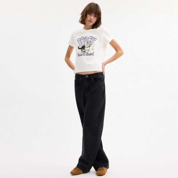 Coach Outlet Cat T-Shirt In Organic Cotton - Preorder