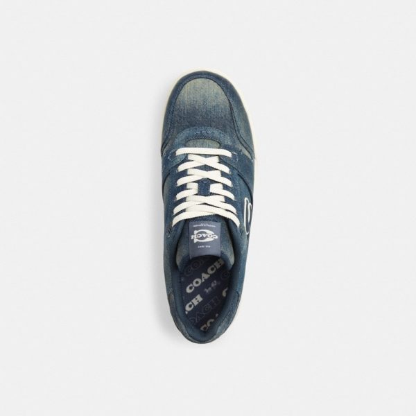 Coach Outlet Soho Sneaker In Loved Denim - Preorder