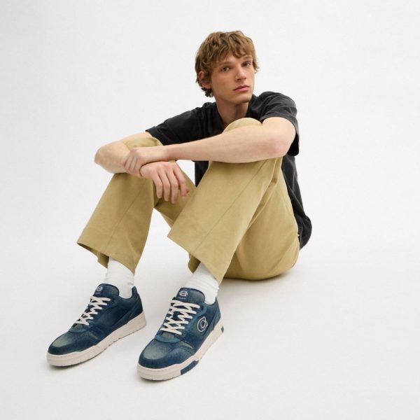 Coach Outlet Soho Sneaker In Loved Denim - Preorder