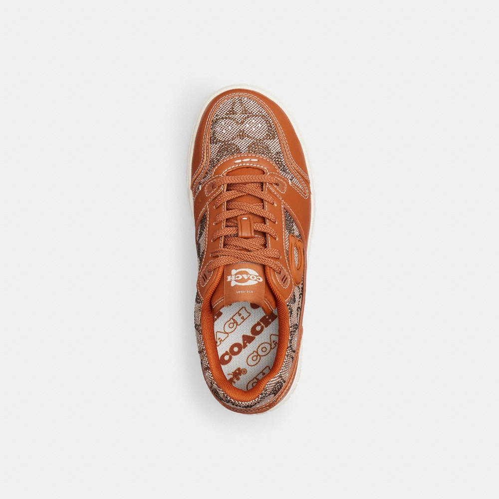Coach Outlet Soho Sneaker In Crystal Signature Jacquard - Preorder