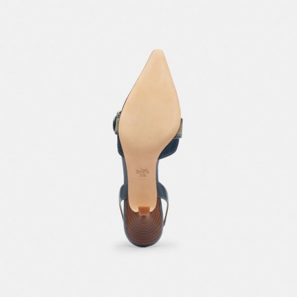 Coach Outlet Margot Slingback In Loved Denim - Preorder