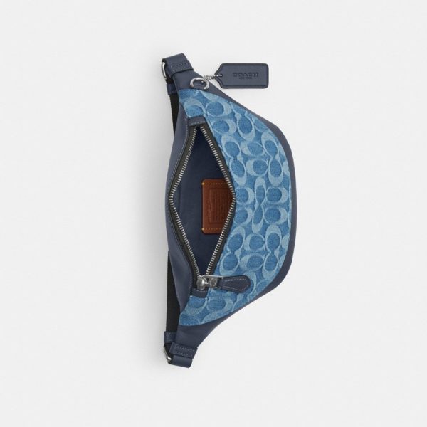 Coach Outlet Warren Mini Belt Bag In Signature Denim - Preorder