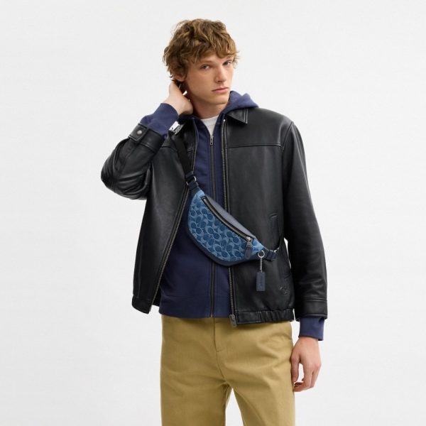 Coach Outlet Warren Mini Belt Bag In Signature Denim - Preorder