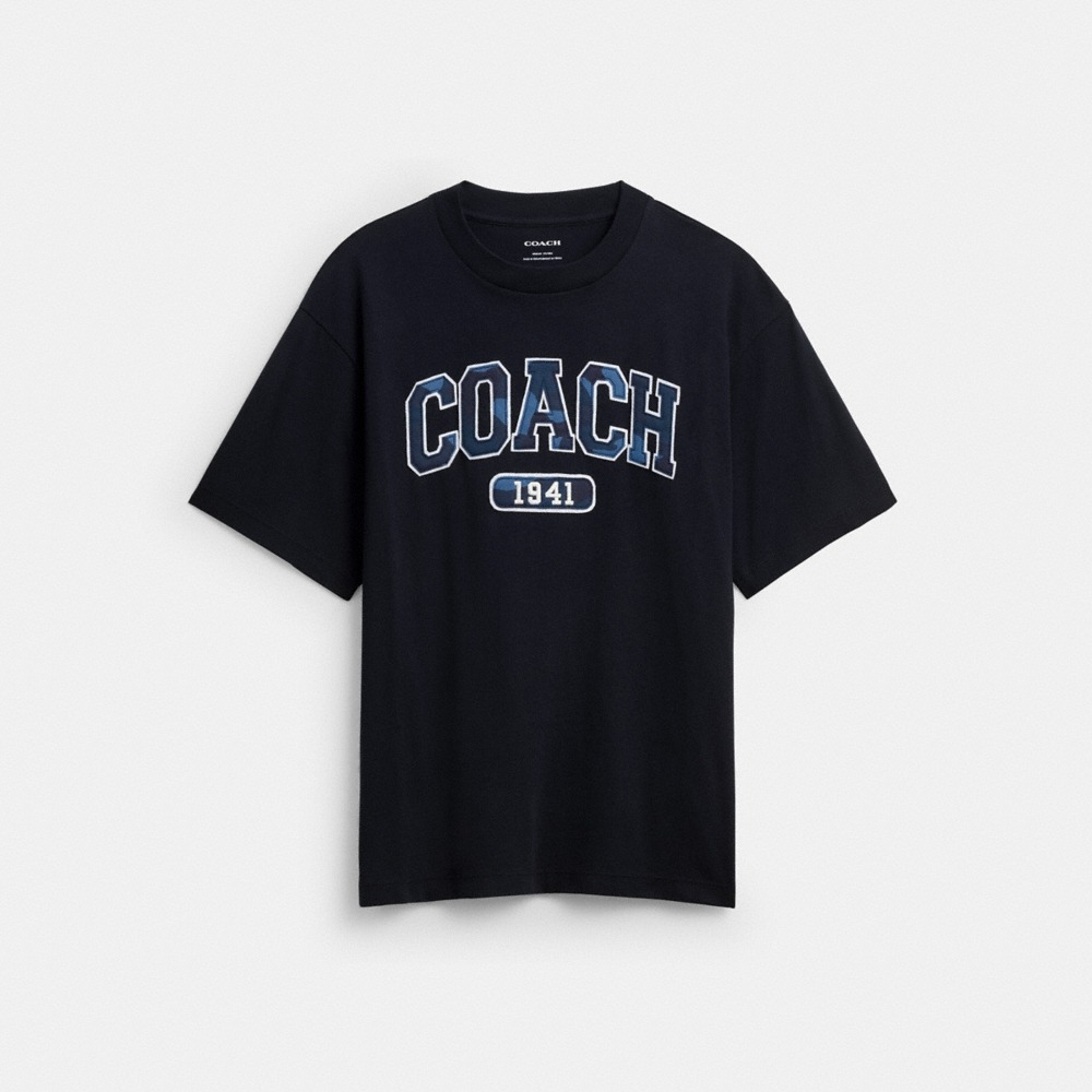 Coach Outlet Camo Relaxed T-Shirt In Organic Cotton - Preorder