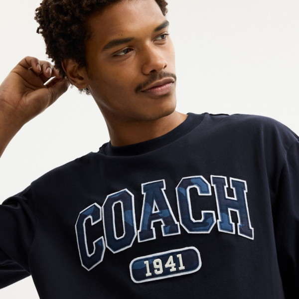 Coach Outlet Camo Relaxed T-Shirt In Organic Cotton - Preorder