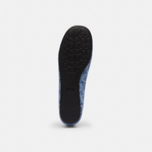 Coach Outlet Phoebe Ballet Flat In Signature Denim - Preorder