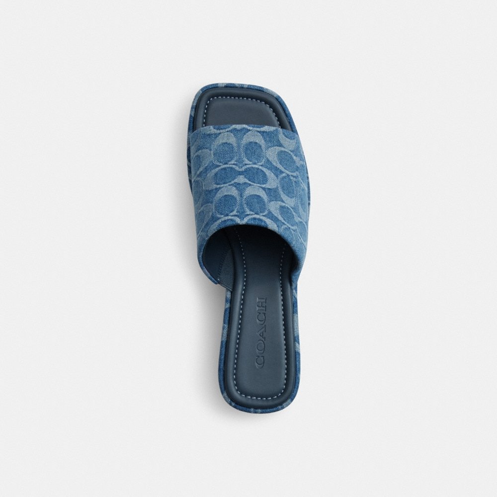Coach Outlet Phoebe Platform Sandal In Signature Denim - Preorder