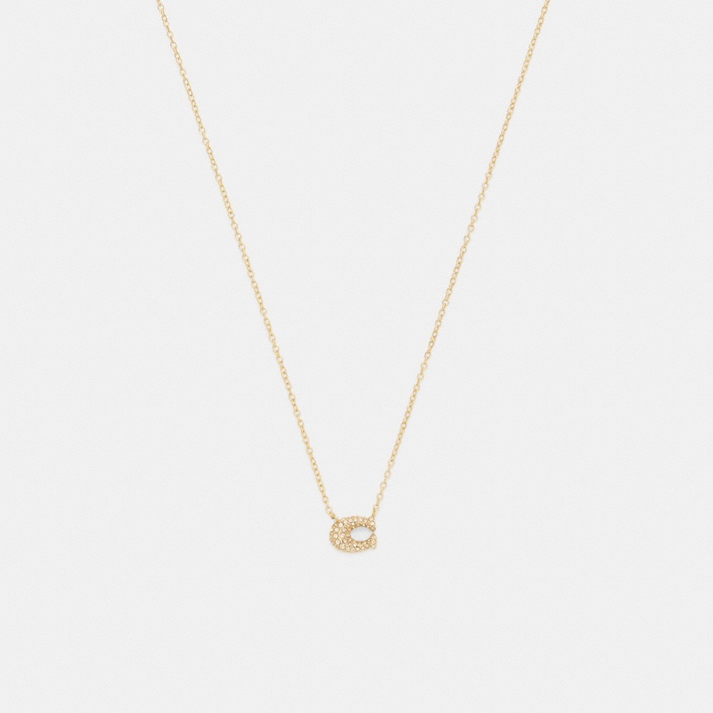 Coach Outlet Pavé C Necklace - Preorder