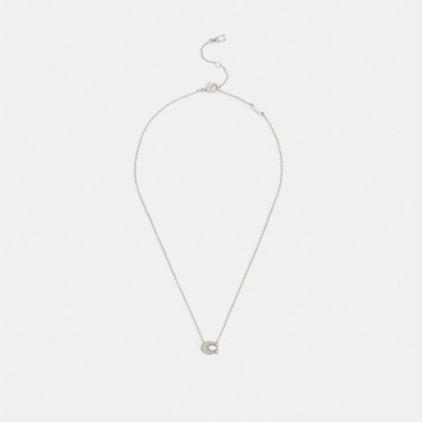 Coach Outlet Pavé C Necklace - Preorder