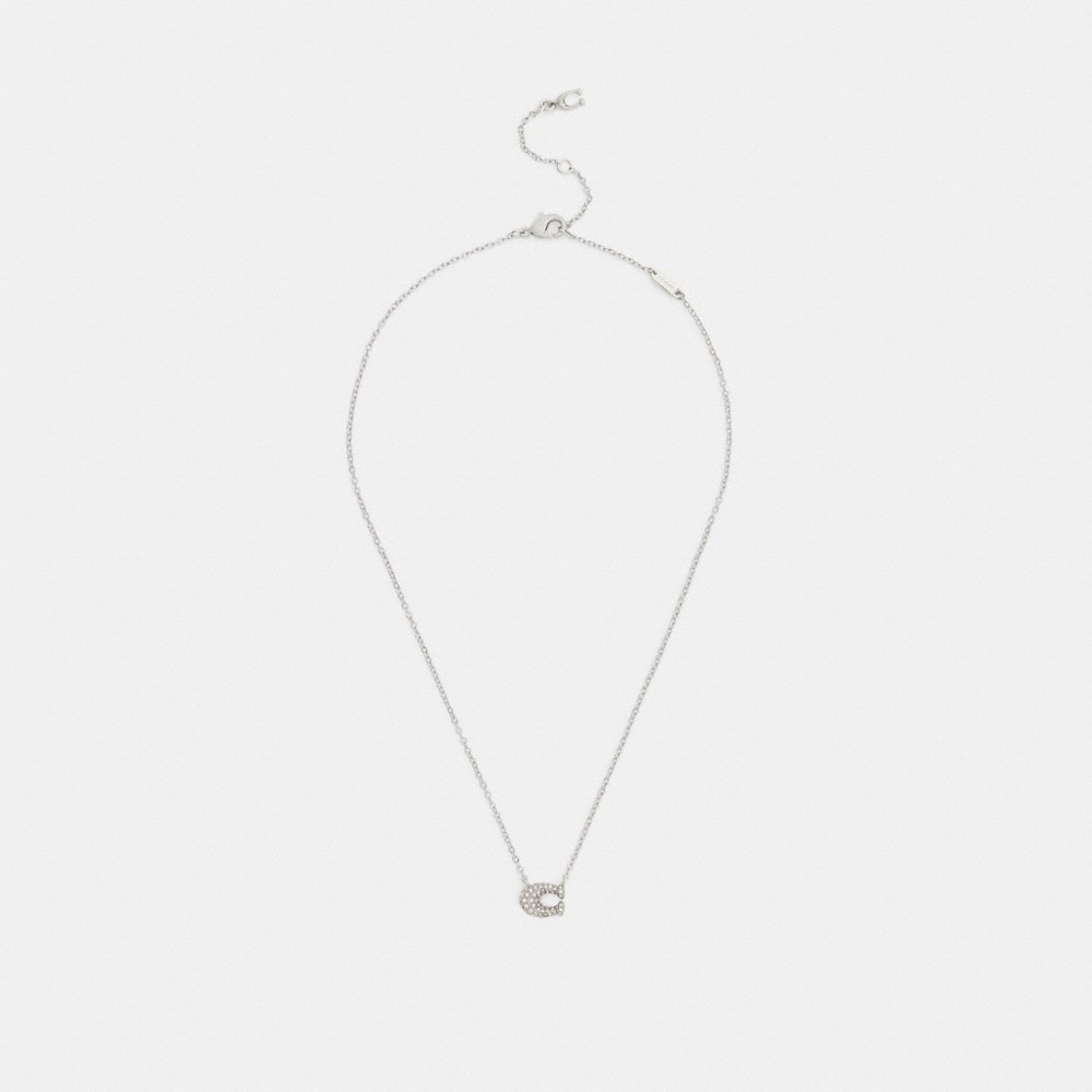 Coach Outlet Pavé C Necklace - Preorder